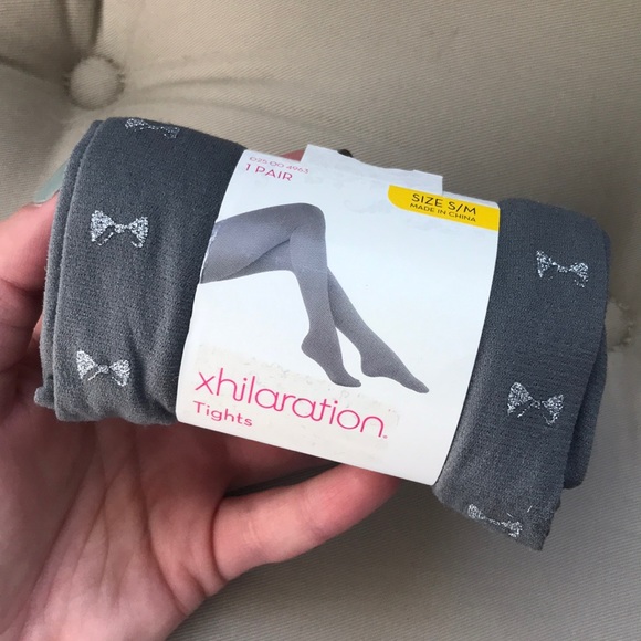 Xhilaration Accessories - *3/$12* Xhilaration gray bow print tights